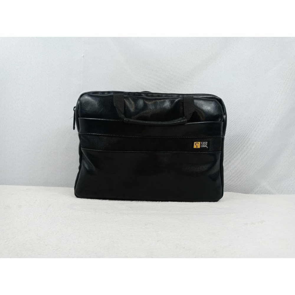 Case Logic Carrying Case‎ Black Leather Portable DVD Player Case 10.5" x 8" Case